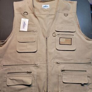 Blue Stone Vest Tactical Reactor Concealed Carry Hunting NRA Mens 5XL NEW NWT